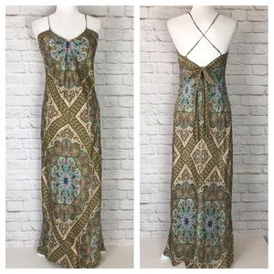 Nicole Miller | Silk Paisley Maxi Dress Sz 8
